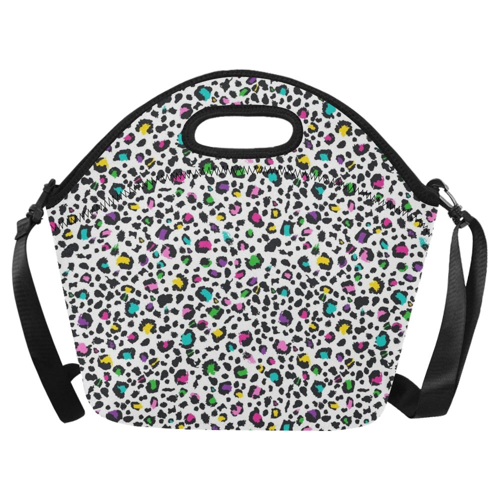 Animal Print In Colour - Neoprene Lunch Bag One Size Neoprene Lunch Bag Printed Offshore