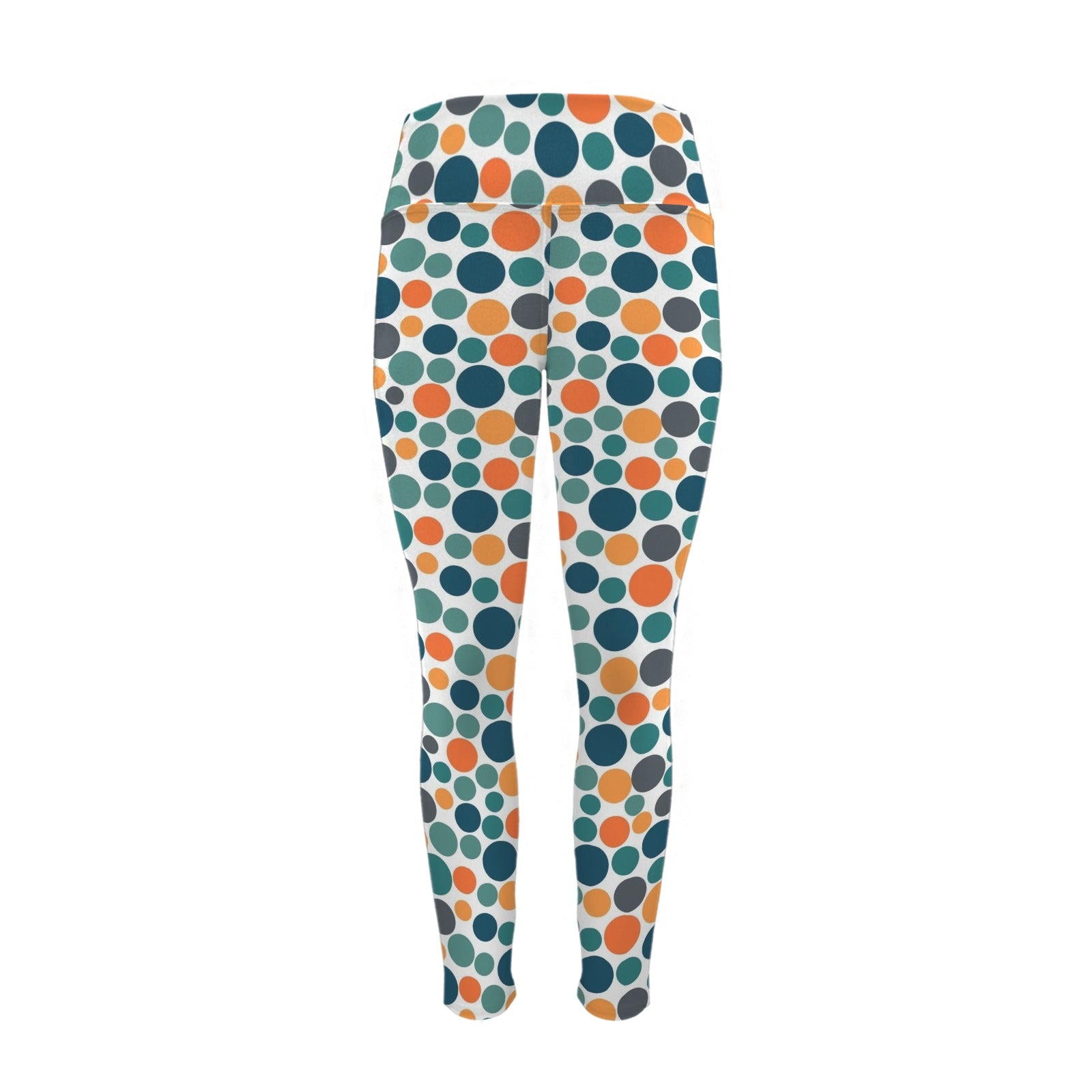Polka Dots - Women's High Waist Pockets Yoga Leggings