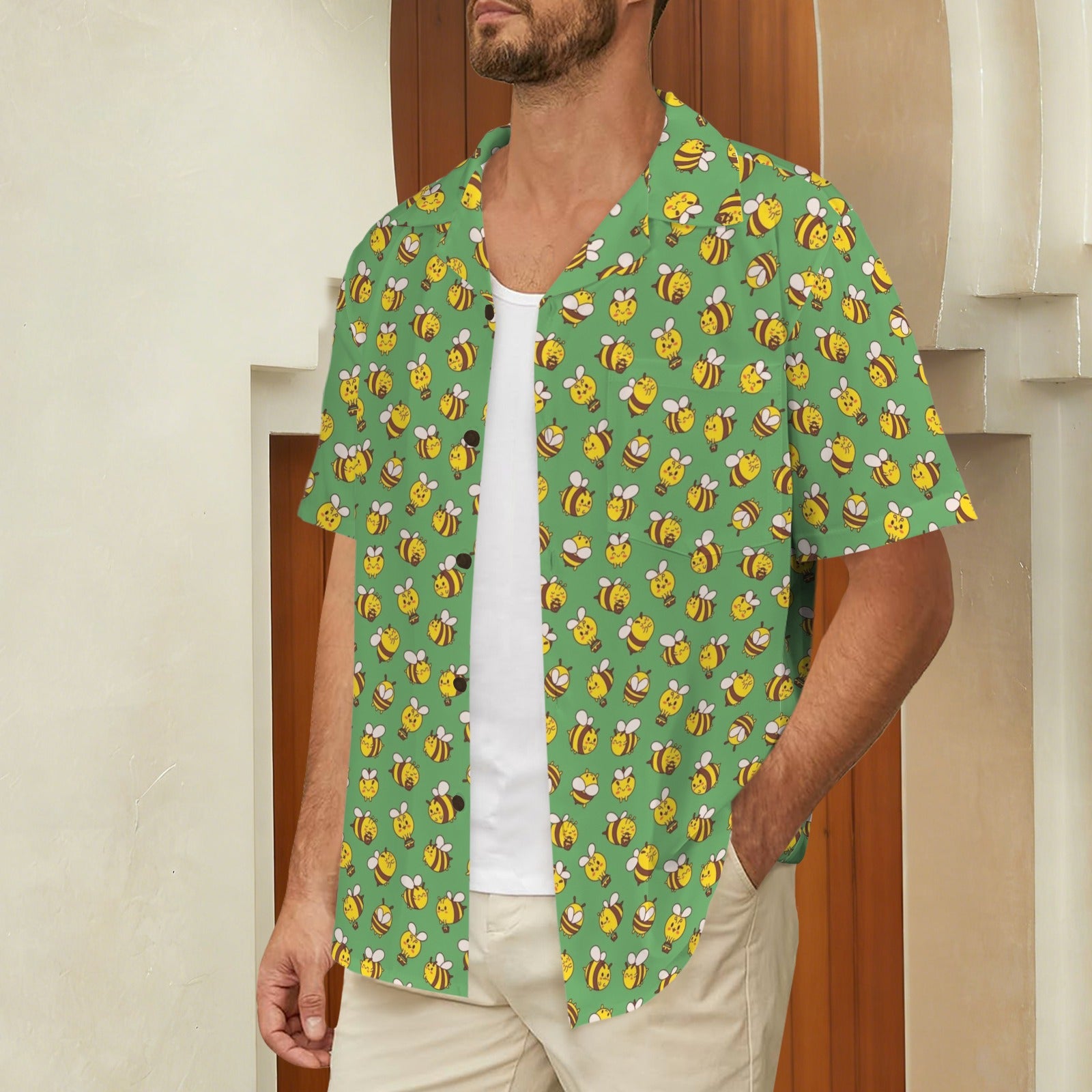 Busy Bees Men's Hawaiian Shirt