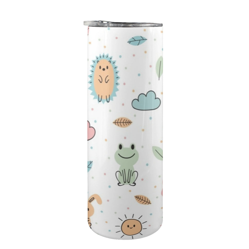 Cute Baby Animals - 20oz Tall Skinny Tumbler with Lid and Straw