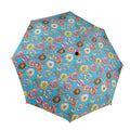 Doughnuts On Blue Umbrella One Size Umbrella Food Printed Offshore