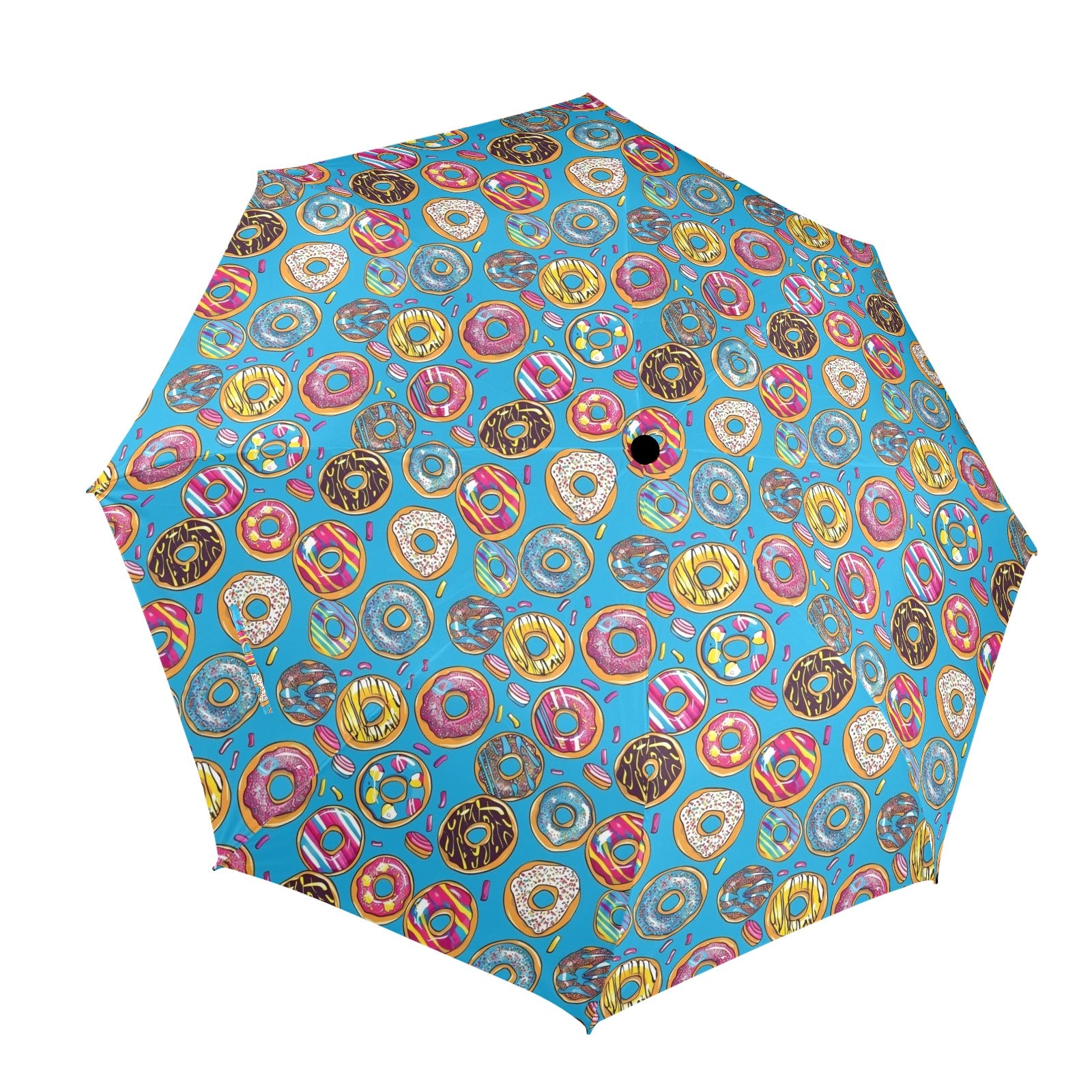 Doughnuts On Blue - Umbrella One Size Umbrella Food Printed Offshore