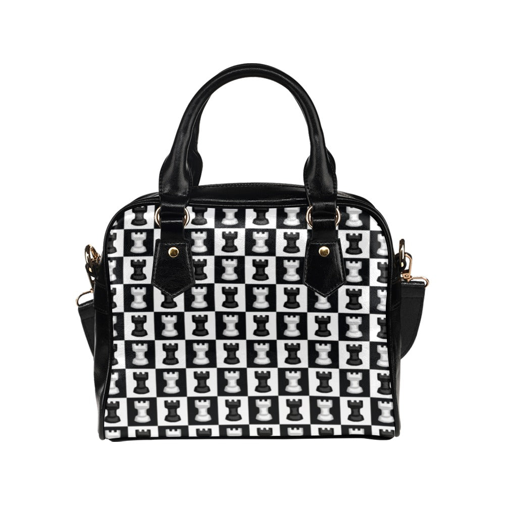 Chess Black And White - Shoulder Handbag (Model 1634) Shoulder Handbags (1634)