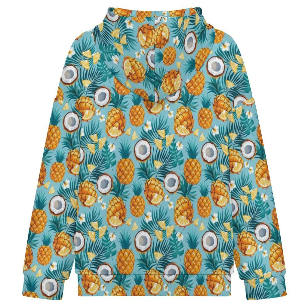Pineapple Coconut Women's Full-Zip Hoodie
