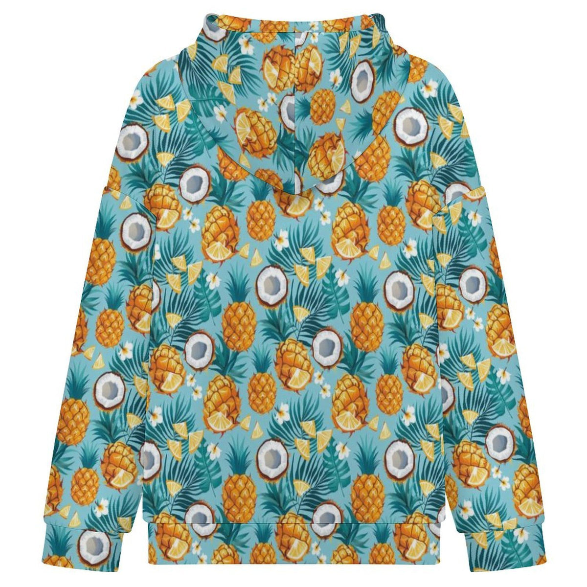 Pineapple Coconut Women's Full-Zip Hoodie