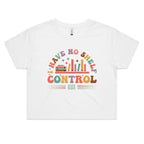 I Have No Shelf Control Books Women's AS Colour Crop Tee