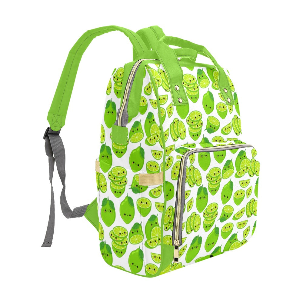 Cute Limes - Multi-Function Backpack, Nappy / Diaper Bag