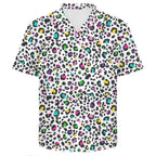 Animal Print In Colour Men's Crinkle Hawaiian Shirt