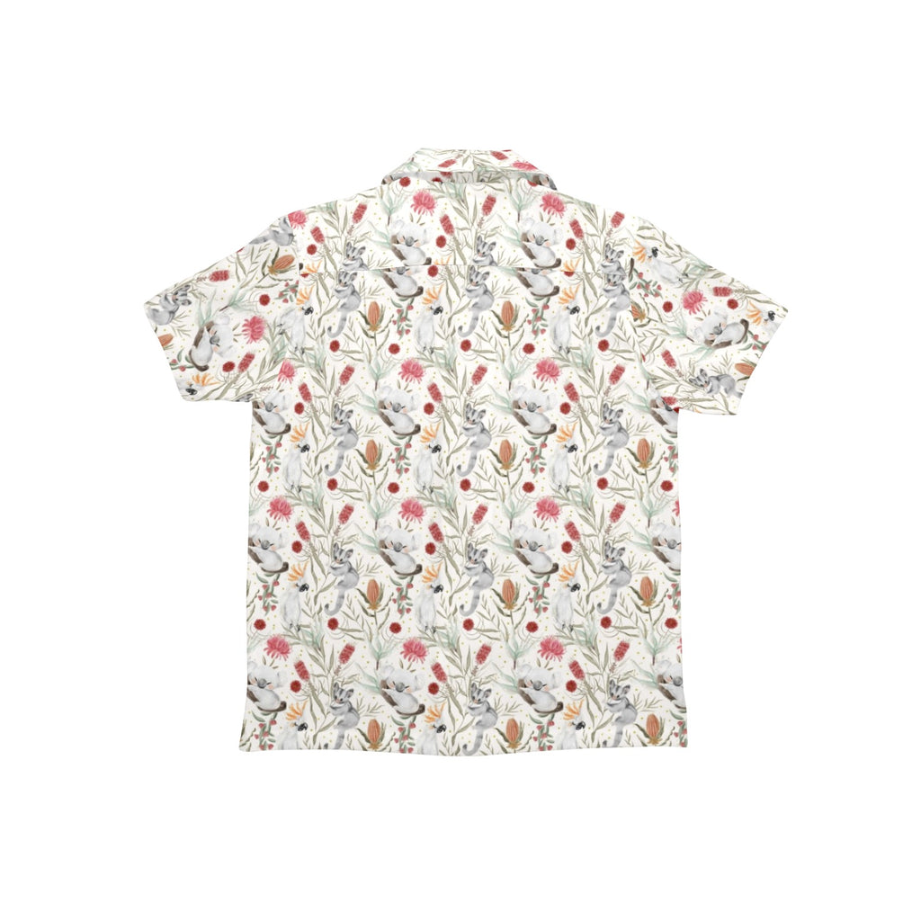 Australian Plants And Animals Junior Kids Hawaiian Shirt