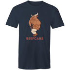 Beefcake - Mens T-Shirt Navy Mens T-shirt Fitness Printed In Australia