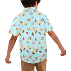 Classic Aussie Food Icons Junior Kids Hawaiian Shirt