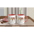 Personalised - Cassette, Life's Got Me In A Spin - White 11oz Ceramic Mug with Colour Inside Personalised 11oz Mug animal customise Globally Fulfilled Music personalise Retro