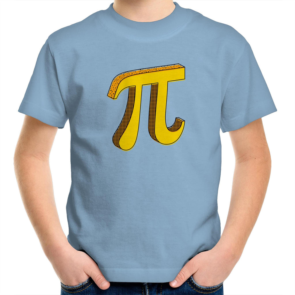 Pi - Kids Youth T-Shirt Carolina Blue Kids Youth T-shirt Printed In Australia Science