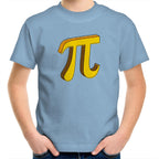 Pi - Kids Youth T-Shirt Carolina Blue Kids Youth T-shirt Printed In Australia Science