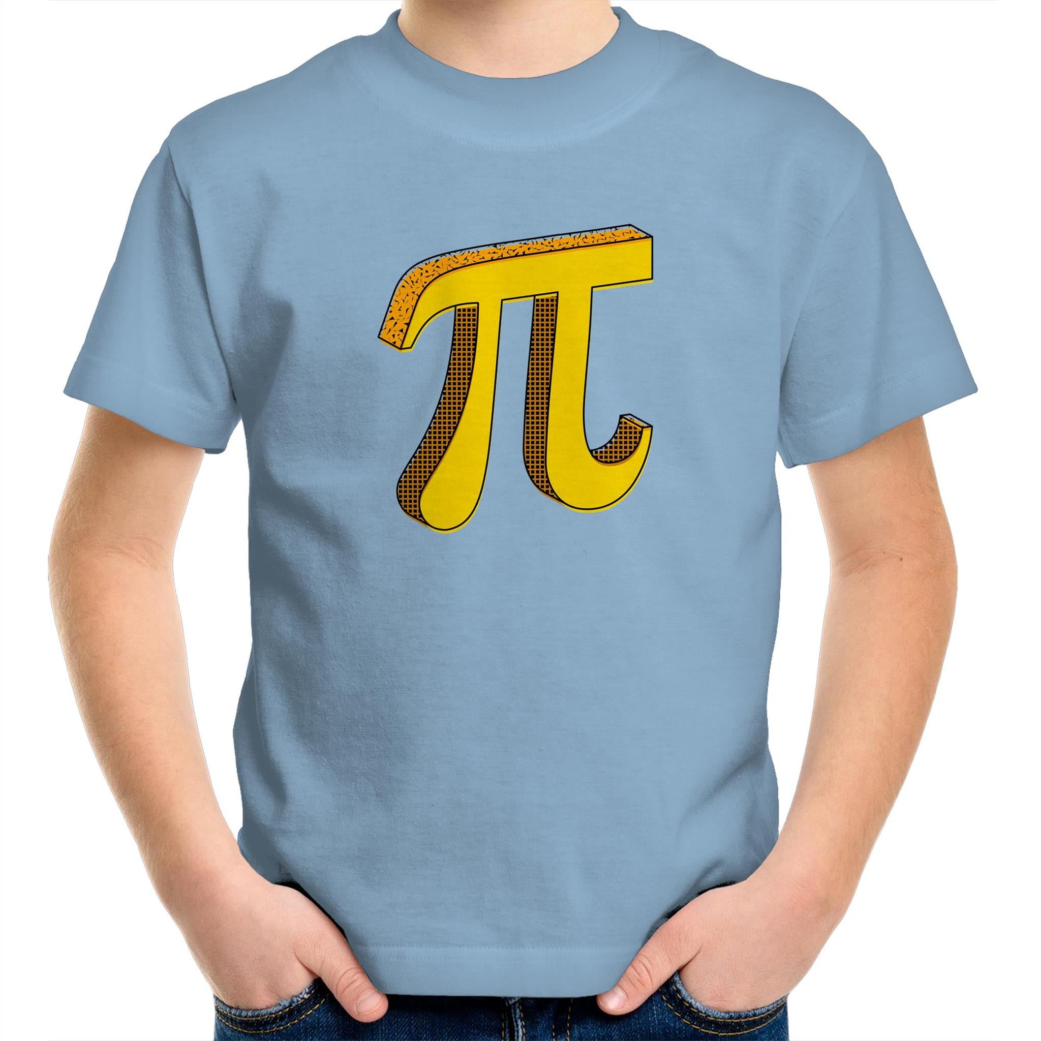 Pi - Kids Youth T-Shirt Carolina Blue Kids Youth T-shirt Printed In Australia Science