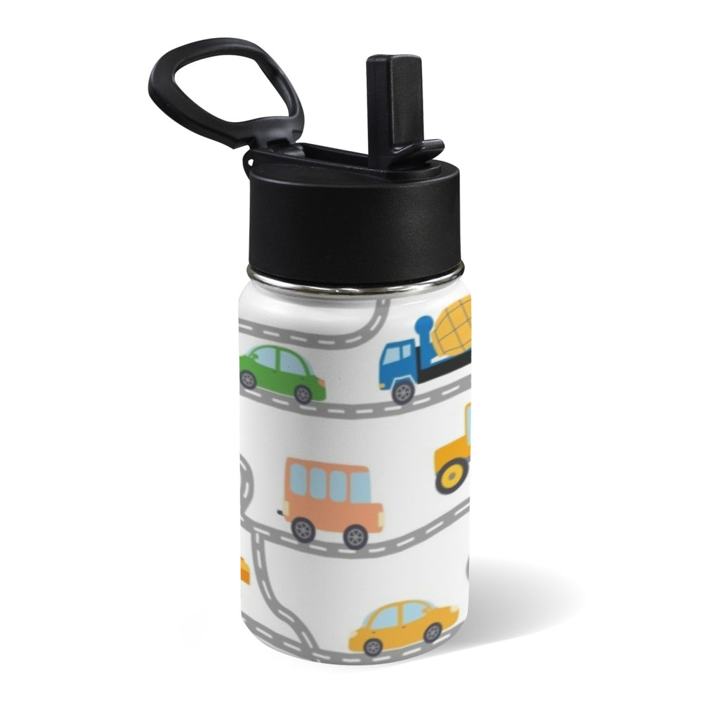 On The Road 12oz Kids Water Bottle with Straw Lid