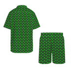 Aliens Men's Hawaiian Shirt & Shorts Set Men's Hawaiian Shirt & Shorts Set Printed Offshore Sci-Fi