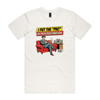 I Put The Pro In Procrastination, Retro Gentleman Men's AS Colour T-shirt Natural Mens T-shirt comic Printed In Australia