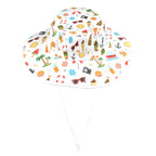 Beach Time Wide Brim Bucket Hat Wide Brim Bucket Hat Printed Offshore Summer Surf