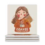 Coffee Is Always A Good Idea - Ceramic Coasters (Square) white Ceramic Coasters Coffee Printed Offshore