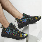 Colourful Maths Formulas Men's Twisted Sole Sneakers