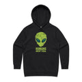 Alien, Humans Aren't Real Women's AS Colour Hoodie