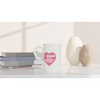 I Teach Sweet Hearts White 10oz Porcelain Slim Mug Porcelain Mug Globally Fulfilled Teacher