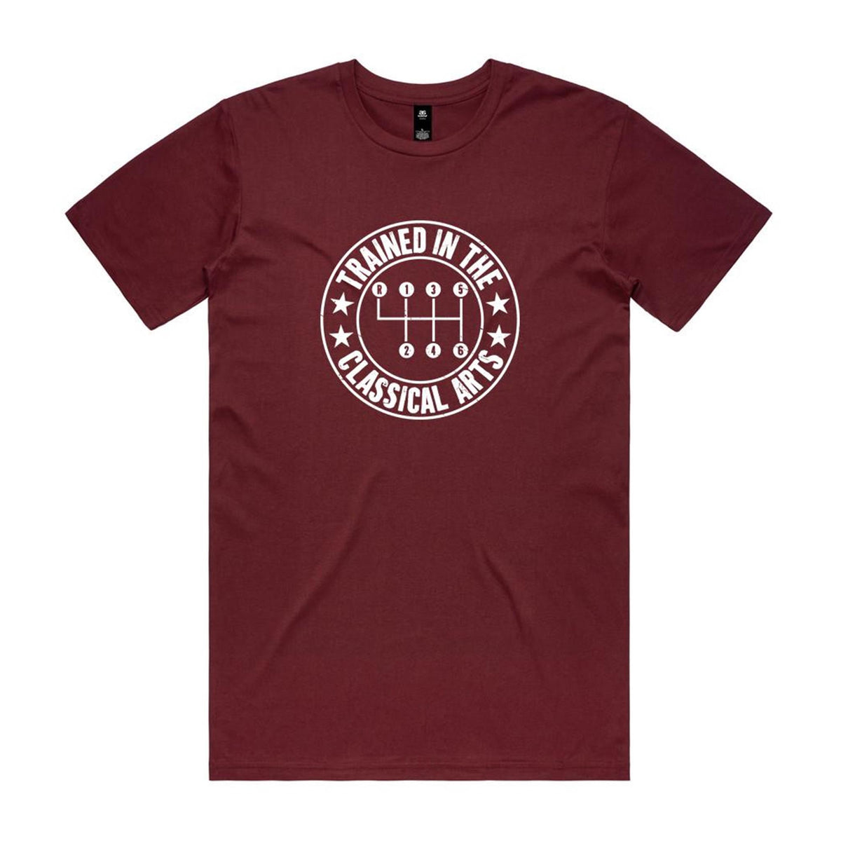 Manual Car Gears Men's AS Colour T-shirt Burgundy Mens T-shirt Printed In Australia