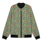 Groovy Retro Men's Casual Zip‑Up Bomber Jacket