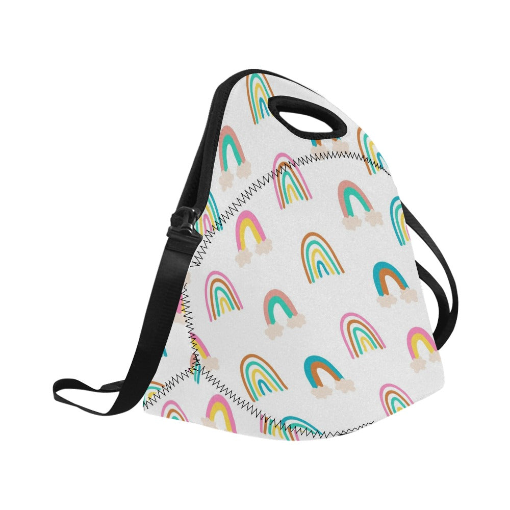 Cloud Rainbows - Neoprene Lunch Bag Neoprene Lunch Bag Printed Offshore