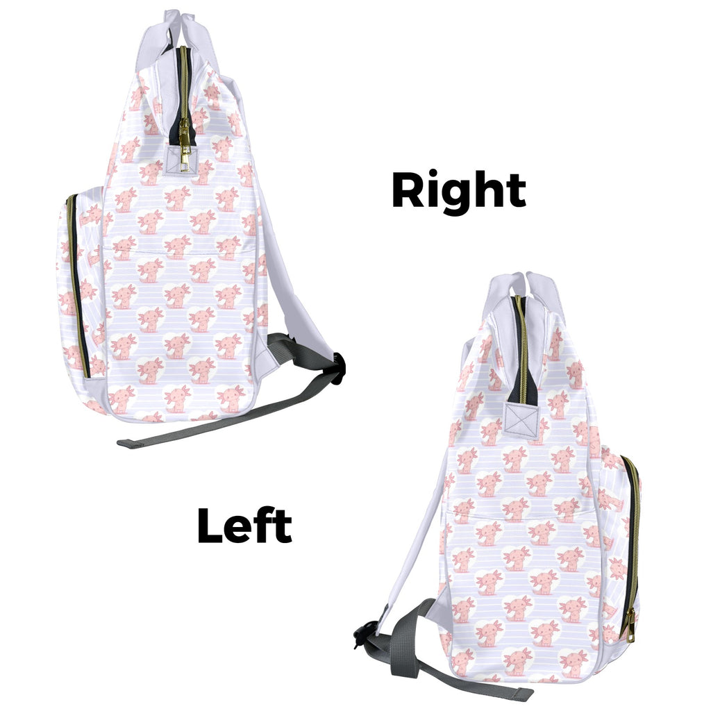 Axolotl Love Multi-Function Backpack, Nappy / Diaper Bag Multi-function Backpack, Nappy / Diaper Bag animal Printed Offshore