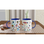 Science Time - White 11oz Ceramic Mug with Colour Inside Ceramic Blue Colour 11oz Mug Globally Fulfilled Science