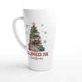 All Booked For Christmas White Latte 17oz Ceramic Mug Default Title Latte Mug