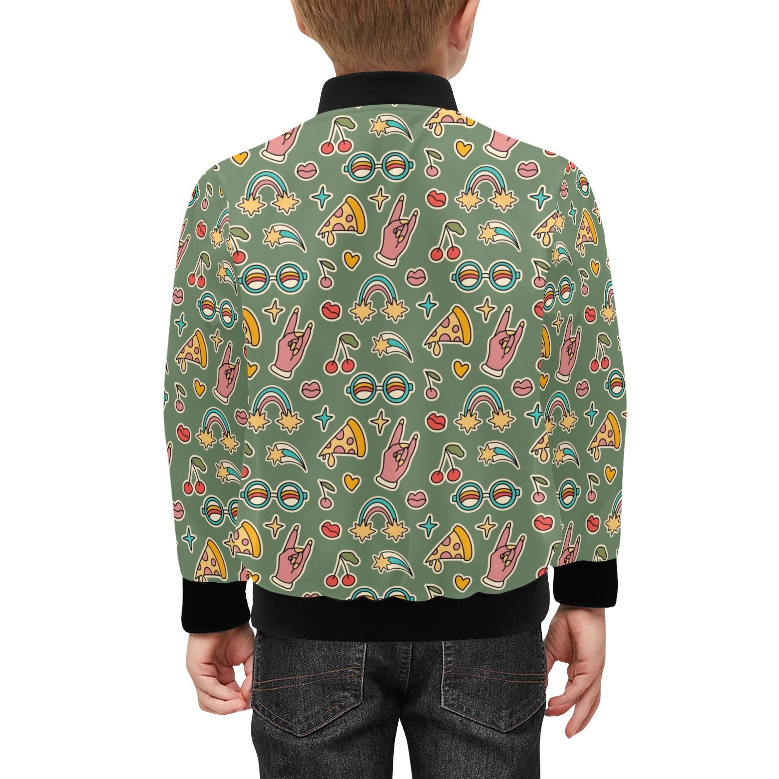 Groovy Retro Kids Bomber Jacket