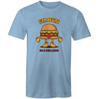 I'm Bun In A Million, Hamburger - Mens T-Shirt Carolina Blue Mens T-shirt Food Printed In Australia