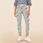 Pretty Moths And Butterflies Women's High Waist Pockets Yoga Leggings 5XL Women's High Waist Pockets Yoga Leggings animal Printed Offshore