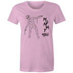 Mummy Needs A Coffee - Womens T-shirt Pink Womens T-shirt Coffee Mum Printed In Australia