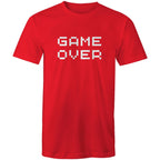 Game Over - Mens T-Shirt Red Mens T-shirt Games Printed In Australia
