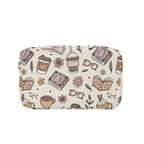 Books And Coffee - Zipper Lunch Bag Zipper Lunch Bag Printed Offshore