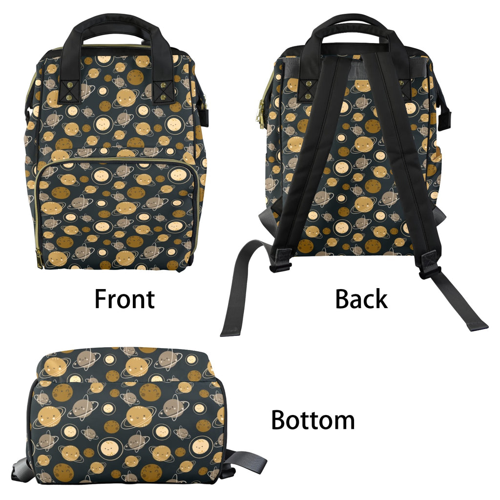 Planets Multi-Function Backpack, Nappy / Diaper Bag Multi-function Backpack, Nappy / Diaper Bag Printed Offshore Space