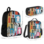 Colourful Chess - Three Piece Backpack Set