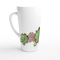 Cactus Garden - White Latte 17oz Ceramic Mug Default Title Latte Mug Globally Fulfilled Plants