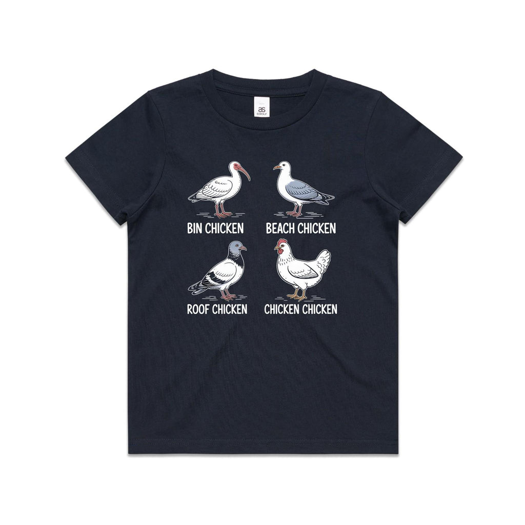 Bin Chicken Kid's AS Colour T-shirts