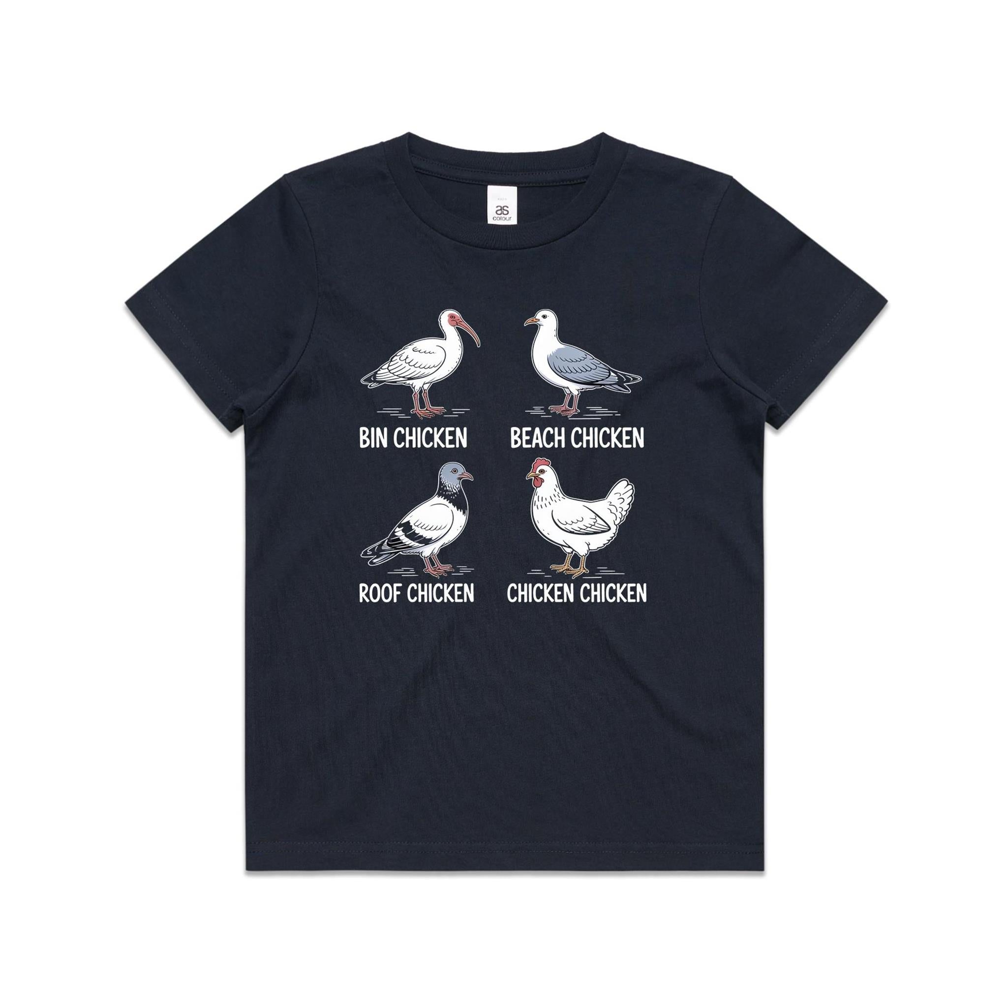 Bin Chicken Kid's AS Colour T-shirts