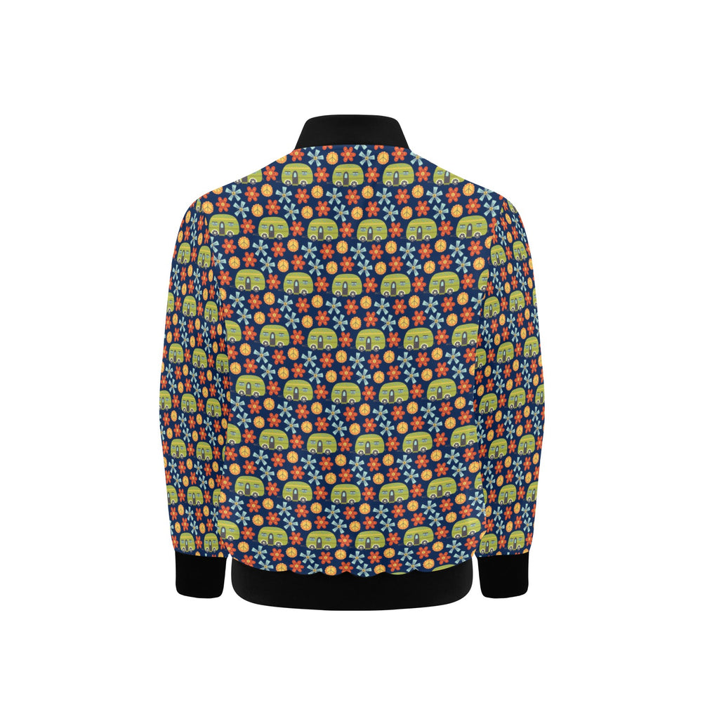 Hippie Caravan Kids Bomber Jacket Kids Bomber Jacket Printed Offshore Retro