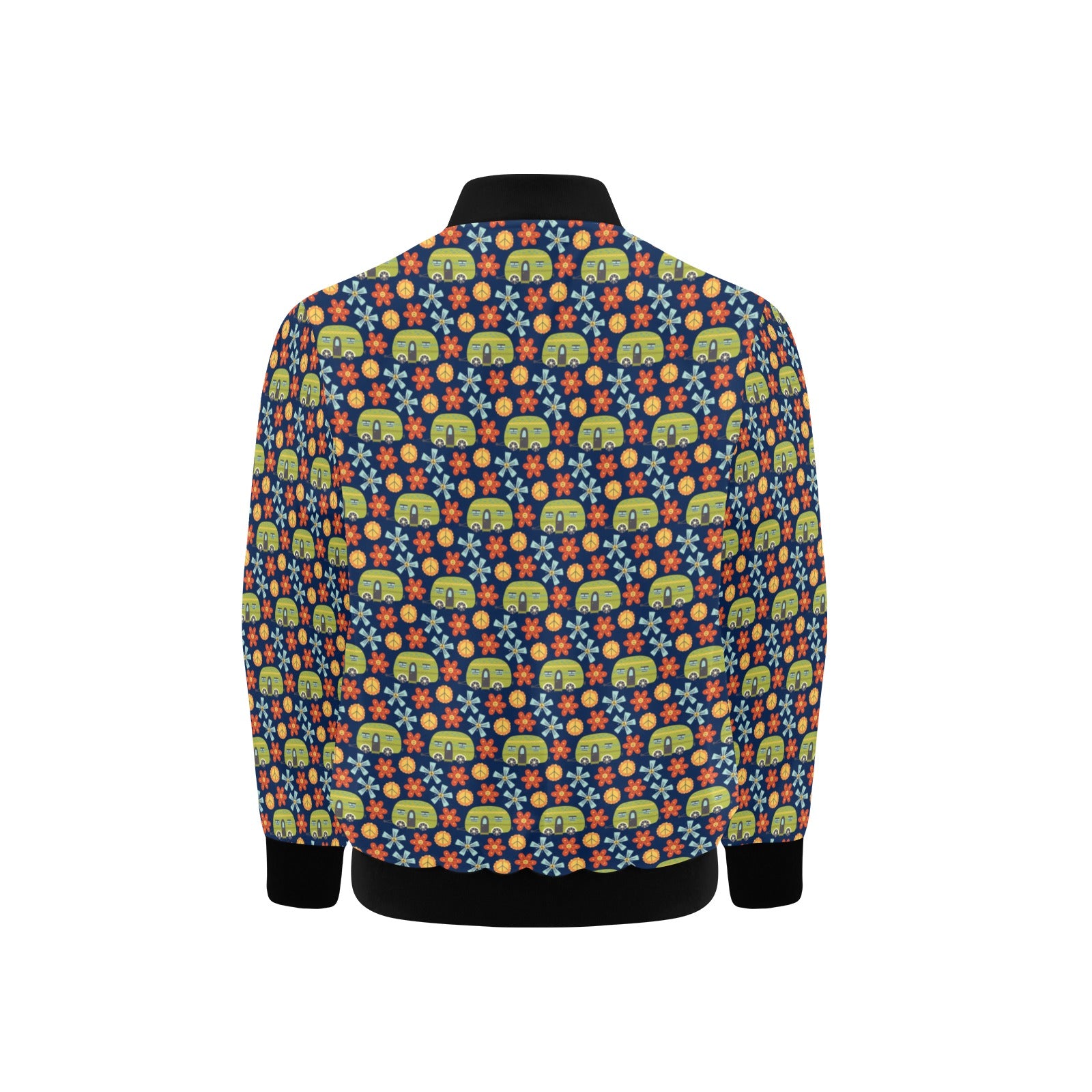 Hippie Caravan Kids Bomber Jacket Kids Bomber Jacket Printed Offshore Retro