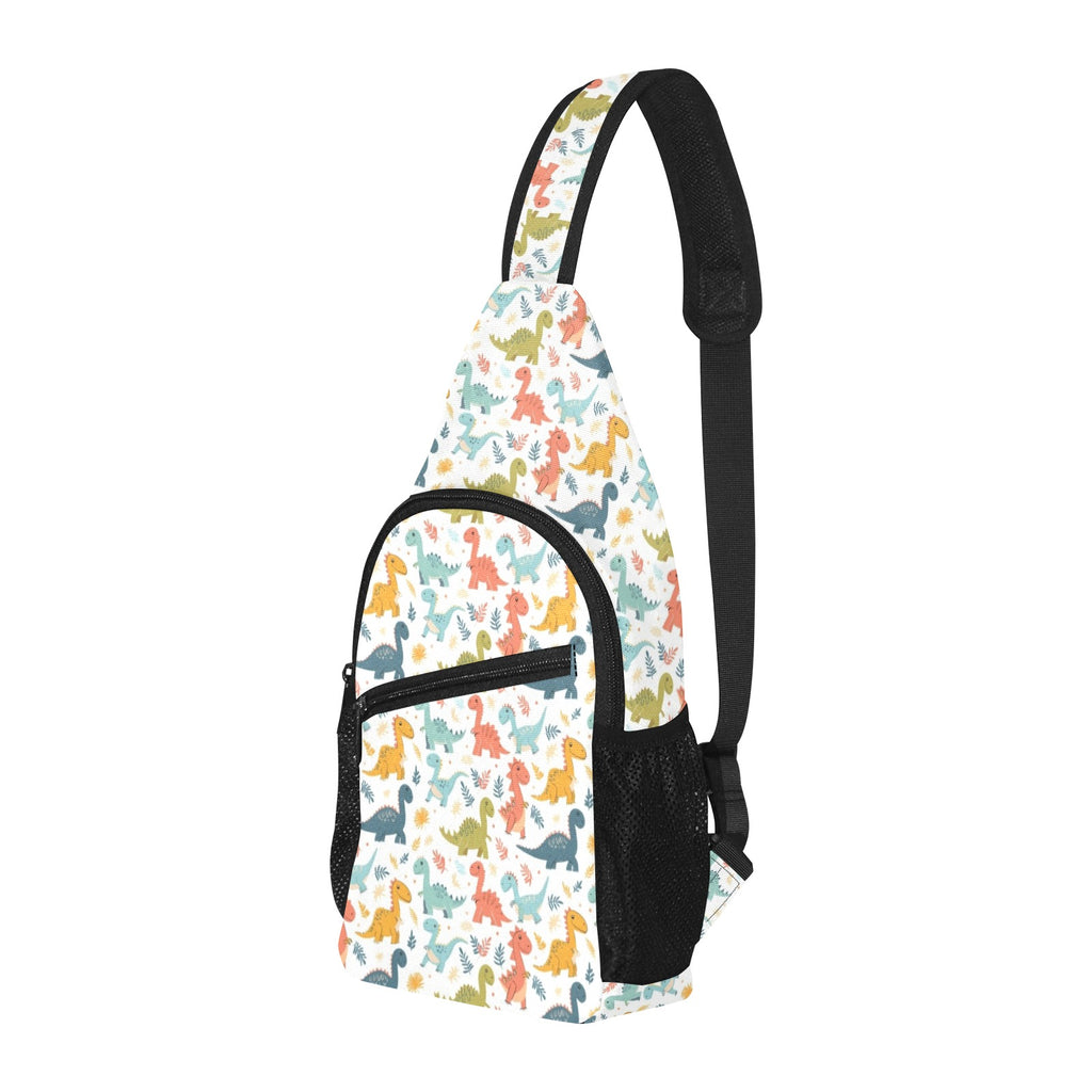 Cute Colourful Dinosaurs Chest Bag Cross Body Chest Bag animal Printed Offshore