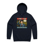 I Came, I Saw, I Forgot What I Was Doing, Retro Gentleman Men's AS Colour Hoodie Navy Mens Hoodie comic Dad Printed In Australia