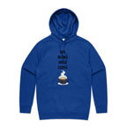 Life Begins After Coffee - Mens Hoodie Bright Royal Mens Hoodie Coffee Printed In Australia