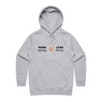 More Espresso, Less Depresso - Womens Hoodie Grey Marle Womens Hoodie Coffee Printed In Australia